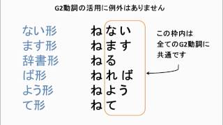 14 日本語教師が知らなかった動詞活用の教え方 G2動詞全般 [upl. by Dnalwor]