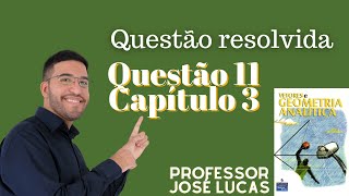 Vetores Paulo Winterle Questões Resolvidas Questão 11 Capítulo 3 [upl. by Massie]