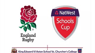 Highlights  Natwest Schools Cup 2015 U18 Vase King Edward VI Aston School Vs Churchers College [upl. by Bej]