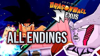 All Ending Cutscenes  Dragon Ball Nexus [upl. by Enaira]