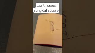 Continuous suture surgeon sutureremoval medstudent medschool plasticsurgery dermatology [upl. by Brittani]