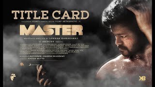 Master  Title Card Video  Beast  Thalapathy Vijay  BGM [upl. by Roy]