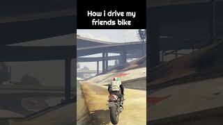 How i drive my friends bike 111shorts 111shorts shorts gta5 trending [upl. by Ettedanreb]