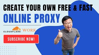 Create Your Own Free amp High Performance Online Proxy Using Cloudflare Work [upl. by Hilaria]