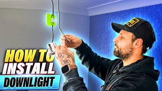 How To Install LED Downlights Ceiling Spotlights  Easy Step By Step DIY Guide [upl. by Yecaw31]