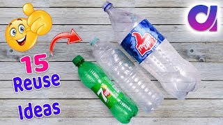 15 most amazing way to reuse plastic bottle  Best out of waste  Artkala 519 [upl. by Brinson131]