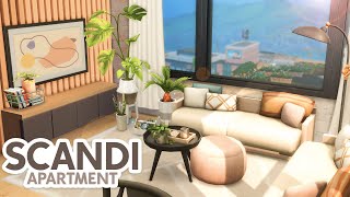 Modern Scandi Apartment  The Sims 4 Speed Build Apartment Renovation [upl. by Loraine]