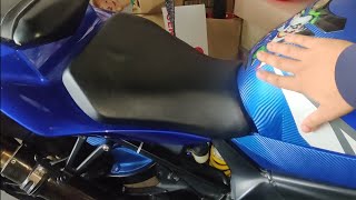 Yamaha R1 Battery Location and Swap Instructions [upl. by Edrahc]