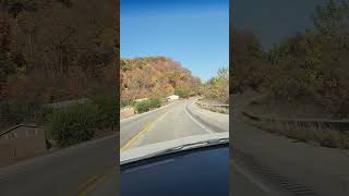 Driving into Guttenberg Ia Fall tree colors [upl. by Aibat]