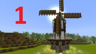 Minecraft Tutorial Mittelalter Mühle Teil 12 deutsch [upl. by Lesig395]