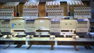 Barudan BENYMEZQC04 Bordadora Embroidery Machine [upl. by Callean]