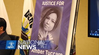 Family pleads for information on Amber Tuccaro’s disappearance and death  APTN News [upl. by Ivz]