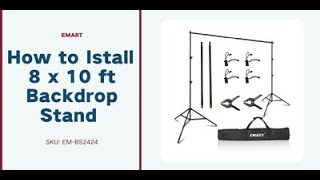 Photo Backdrop Stand Tutorail  How To Setup  EMART [upl. by Leryt]