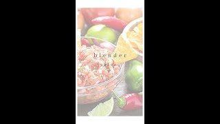 Blender Salsa a semihomemade recipe [upl. by Ybbil]