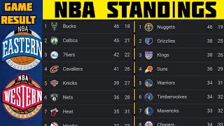 NBA Standings 2023 Standings UPDATE 07032023 NBA Basketball Standings 20222023  NBA Game Results [upl. by Calysta339]