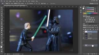 How to make the lightsaber effect in Photoshop CC [upl. by Yeltnarb]