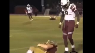 Huge high school football hits but they get increasingly harder [upl. by Nuahsal127]