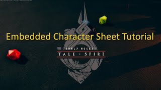 Talespire  Embedded Character Sheet Plugin  Configuration Tutorial [upl. by Rehttam]