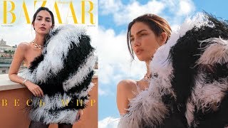 The secrets of a cover shoot 🤫  Inside the cover with Harpers Bazaar Russia  Lily Aldridge [upl. by Odnanreh]