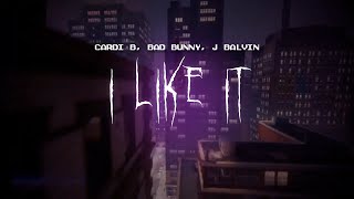 cardi b  i like it feat bad bunny j balvin  sped up  lyrics [upl. by Nayek]