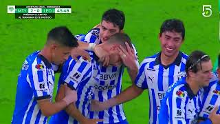 Gol de Sergio Canales  Rayados 20 León  Liga BBVA MX  Apertura 2023  Jornada 8 [upl. by Dippold91]