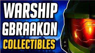 Halo Infinite  All Collectibles found on Warship Gbrakkon  Location Guide [upl. by Lanti]