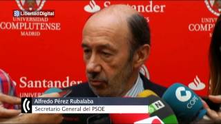 Rubalcaba no valora el registro de la sede del PSC [upl. by Stormy]