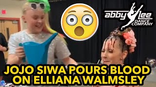 JOJO SIWA POURS BLOOD ON ELLIANA WALMSLEY DANCE MOMS SEASON 8 [upl. by Adnahc]