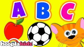 ABC Phonics Song  Kids Song With Lyrics by HooplaKidz SingALong [upl. by Jobie]