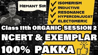 Class 11th  Organic Chemistry  Series 2 Isomerism Inductive Resonance Hyperconjugation [upl. by Niro]