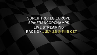 Lamborghini Super Trofeo Europe SpaFrancorchamps Live Streaming Race 2 [upl. by Damara]