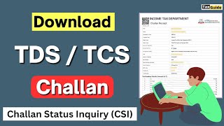 TDS challan kaise download kare TDS Receipt  How to Download TDS Challan 2024  View TDS Challan [upl. by Aihsatsan]