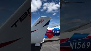 New TBM 960 delivery 💙🤍❤️🖌️ merajm6k schemedahertbm aviation flytbm tbm960 aircraft [upl. by Latona]