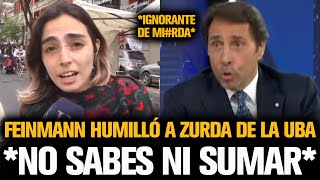 FEINMANN HUMILLÓ A ZURDA DE LA UBA TRAS FUERTE CRUCE [upl. by Felty121]