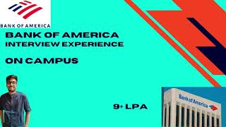 Bank of America Interview Experience  VIT  CSE  2023  placement [upl. by Northrop]