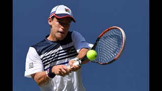 2017 US Open Top Rallies Carreno Busta vs Schwartzman [upl. by Earissed]