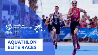 2023 World Multisport Aquathlon Championships Ibiza Elite Highlights [upl. by Sams513]