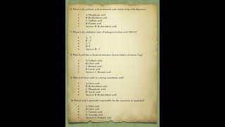 20 objectives question and answers related to acid quiz rrbntpc [upl. by Ahsetal727]