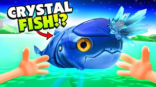 Super RARE Crystal Fish is the Hardest Fish to Catch  Galactic Catch VR [upl. by Eilime]