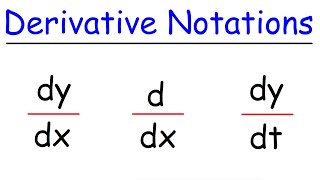 dydx ddx and dydt  Derivative Notations in Calculus [upl. by Jenesia105]