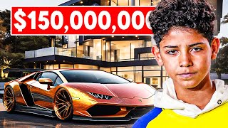 Cristiano Ronaldo Jr Lifestyle 2023  Cars Mansion Family Net Worth [upl. by Hameean370]