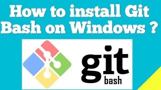 How to install Git Bash on Windows [upl. by Dodge]