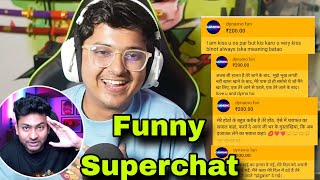 Dynamo Fan Funny Superchat to Mortal Msg DYNAMO 🔥🤩 [upl. by Enneirb]