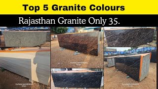 Top 5 Natural Granite Rajasthan  Rajasthan Granite Price List Kishanganh  viralvideo granites [upl. by Faunie]