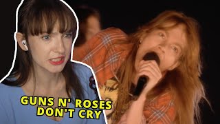 Guns N Roses  Dont Cry  First Time Reaction [upl. by Gabi]