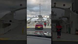 Driving onto the Jondal ferjekai Jondal Ferry in Jondal Norway Tørvikbygd  Jondal [upl. by Nolly547]