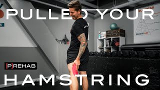 Pulled Hamstring Rehab How To Manage A Hamstring Strain  Episode 31 [upl. by Avie509]