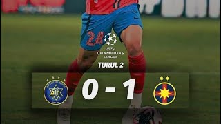 Maccabi Tel Aviv  FCSB 01 REZUMAT și Calificareee Baeten a dat lovitura [upl. by Divadnoj]