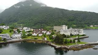 Balestrand  Sognefjord Norway  Fjord drone [upl. by Apurk]