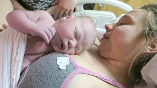 17 HOURS OF LABOR BABY 4 BIRTH VLOG [upl. by Rus]